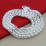 Silver Plated Round Box Necklace Clip Clasp – Jewelry Gift Ideas — 4