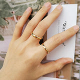 Glossy Plain Circle Tungsten Steel Couple Rings – Gifts for Her — 7