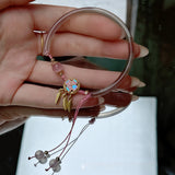 Natural Chalcedony Bracelet Dreamcatcher Original – Jewelry Gift Ideas — 2
