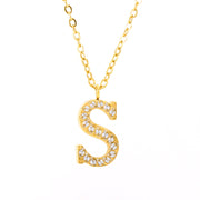Stainless Steel Diamond-filled 26 English Letter – Jewelry Gift Ideas — 18