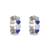 Colorful Oil Necklace Love Heart Earrings Women – Jewelry Gift Ideas — 20