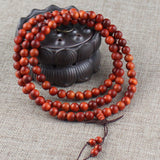 Natural Wood Bracelet 108 Buddha Beads Necklace – Jewelry Gift Ideas — 5