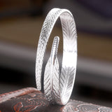 Angel feather bracelet adjustable bracelet – Jewelry Gift Ideas — 4