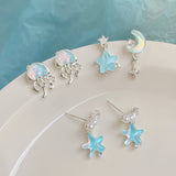 Clear Ocean Jellyfish Earrings Female Silver Needle – Gifts for Her — 6