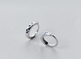 Round earrings, short flower – Everyday Gifts — 5