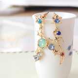 Japanese Sailor Moon Series Sky Sea Green Earrings – Useful Gifts — 2