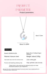 Original Moon Dragon Necklace For Women Niche – Jewelry Gift Ideas — 12