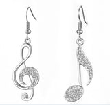 Elegant temperament with diamond notes Earrings – Small Gift Ideas — 6