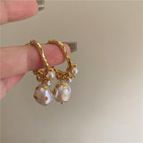 Women's Pearl Pendant C Earrings – Jewelry Gift Ideas — 4