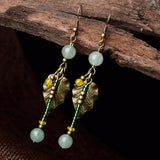 Ethnic Style Jewelry Ornaments Leaf Earrings Medium – Stylish Gifts — 1