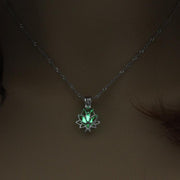 Yoga Lotus Photo Box Luminous Pendant Necklace – Jewelry Gift Ideas — 2