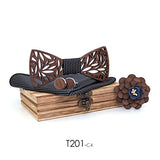 Wooden bow tie bow boutonniere suit – Gift Ideas — 7