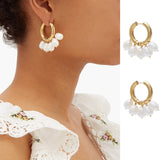 Golden Pearl Fan-shaped Tassel Earrings – Thoughtful Gifts — 5