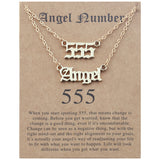 Angel Lucky Number Set Clavicle Card Necklace – Jewelry Gift Ideas — 2