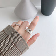 Irregular Concave And Convex Open-end Ring For Women – Gifts for Her — 1