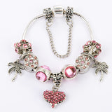 Peach Heart Pendant Bracelet – Jewelry Gift Ideas — 2