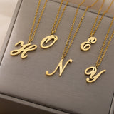 Stainless Steel 26 English Letter Necklace – Jewelry Gift Ideas — 1