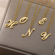 Stainless Steel 26 English Letter Necklace – Jewelry Gift Ideas — 1