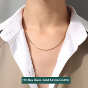 Female Titanium Steel Plated 18K Clavicle Chain – Jewelry Gift Ideas — 18