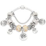 Painted leaf flower bracelet – Jewelry Gift Ideas — 8