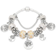 Painted leaf flower bracelet – Jewelry Gift Ideas — 8