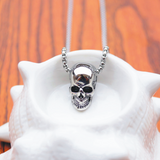 Male titanium steel skull necklace – Jewelry Gift Ideas — 5