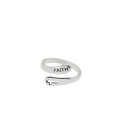 Fashionable English Letter Hollow Belief Ring – Special Occasion Gifts — 1
