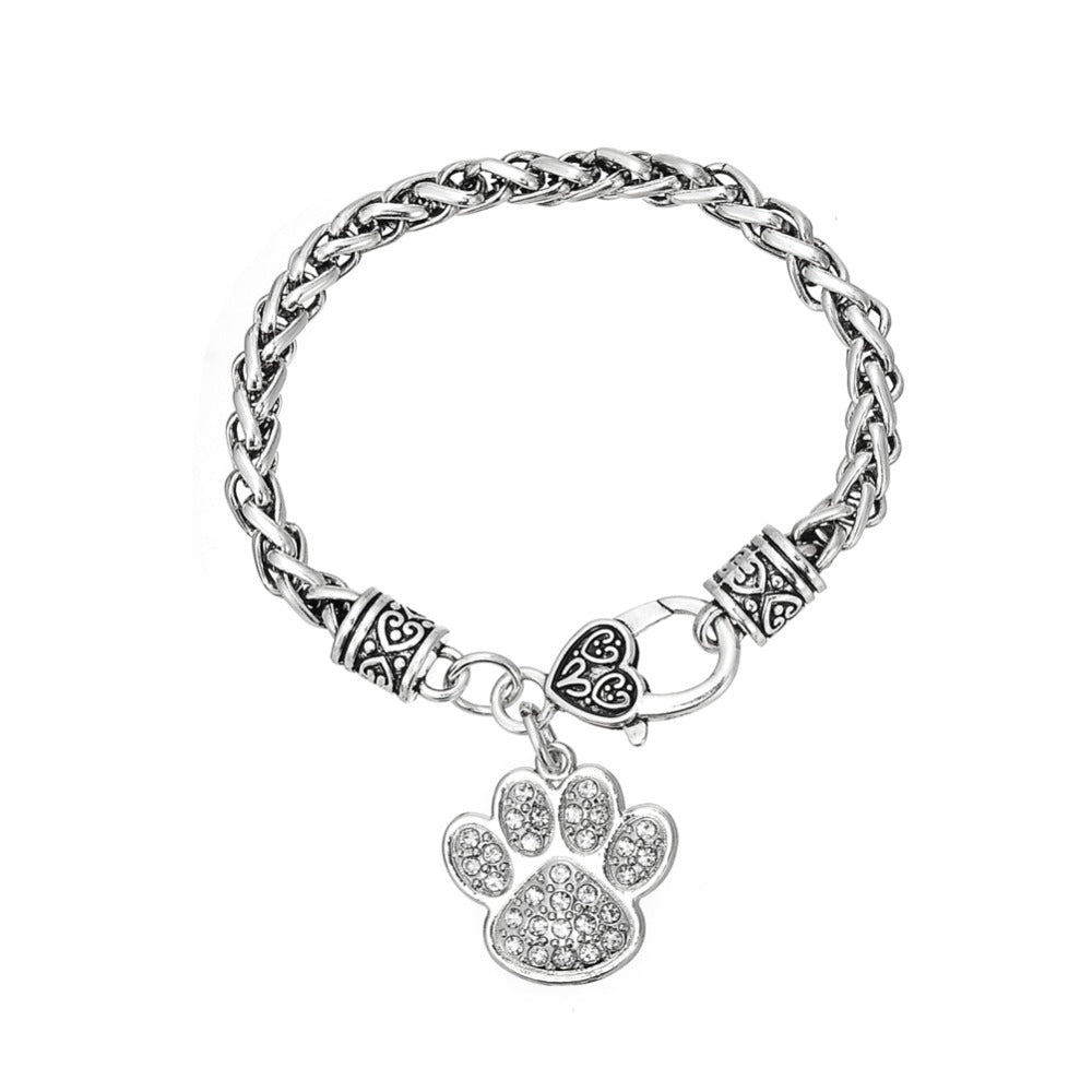Cartoon animal footprints paw print pendant – Jewelry Gift Ideas — 1