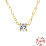 Sterling Silver Simple All-match Four-claw – Jewelry Gift Ideas — 2
