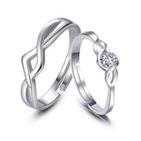 Bronze Silver Classic Diamond Ring – Stylish Gifts — 5