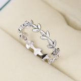 Fashion Rose Gold Rattan Leaf Ring – Stylish Gifts — 5