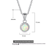 Women's Opal Opal Woven Silver Necklace – Jewelry Gift Ideas — 7