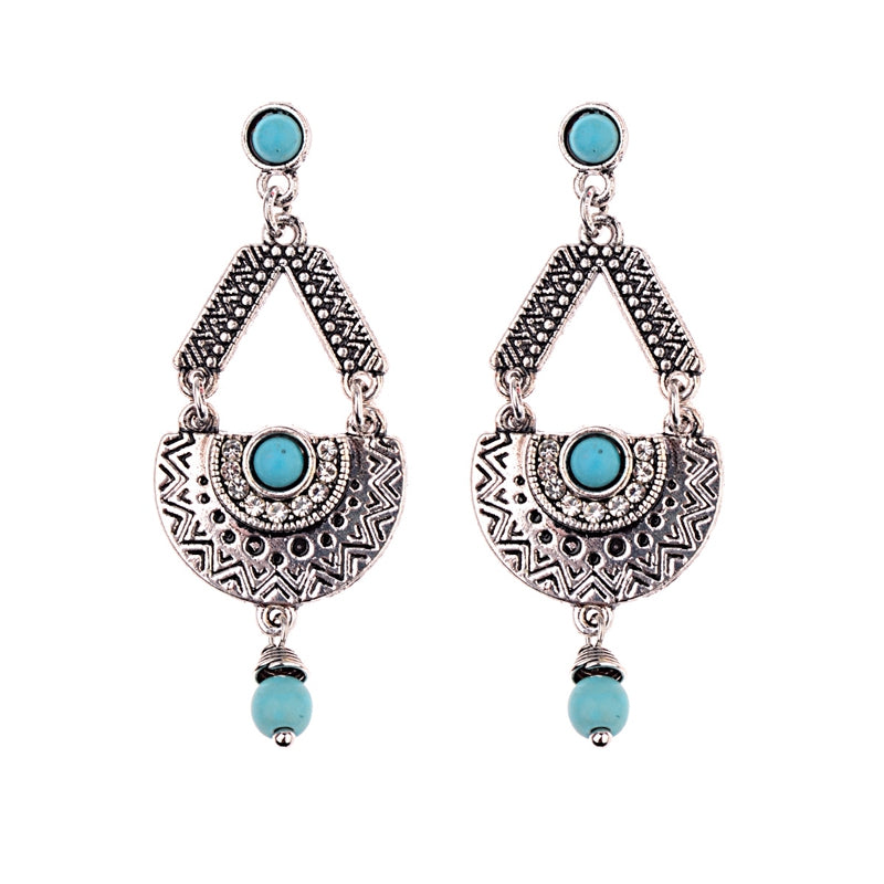 Alloy gemstone earrings – Small Gift Ideas — 1
