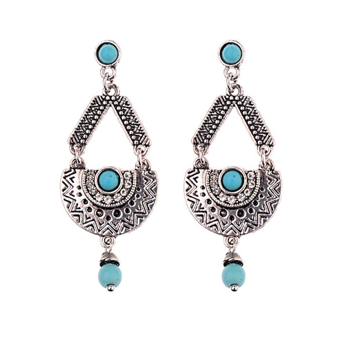 Alloy gemstone earrings – Small Gift Ideas — 1