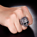 Punk Stainless Steel Men's Masonic Skull Ring – Gifts for Him — 4