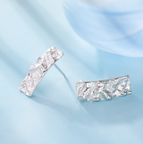 Irregular Hammered Tin Foil Earrings – Holiday Gift Ideas — 2