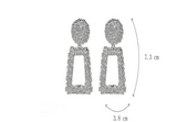Metal earrings embossed floral earrings – Holiday Gift Ideas — 2