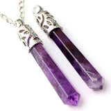 Natural amethyst hexagon pendant – Jewelry Gift Ideas — 1