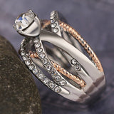 Rose Gold Separated Ring – Thoughtful Gifts — 3