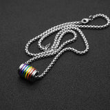 Rainbow Pendant Titanium Steel Necklace – Jewelry Gift Ideas — 3