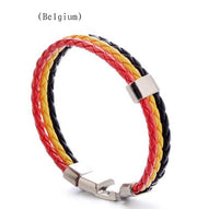 Flag Color Leather Bracelet PU Leather Bracelet – Jewelry Gift Ideas — 8