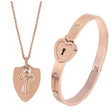 Fashion Jewelry Titanium Steel Couple Love Lock – Jewelry Gift Ideas — 8