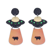 UFO Spaceship Alien Exaggerated Funny Earrings – Useful Gifts — 2