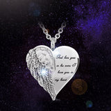 Heart Shaped Wings Perfume Bottle Pendant – Jewelry Gift Ideas — 3