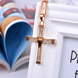 Men's Cross Pendant Diamond-studded Necklace – Jewelry Gift Ideas — 1