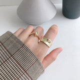 Irregular Concave And Convex Open-end Ring For Women – Gifts for Her — 4