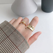 Irregular Concave And Convex Open-end Ring For Women – Gifts for Her — 4