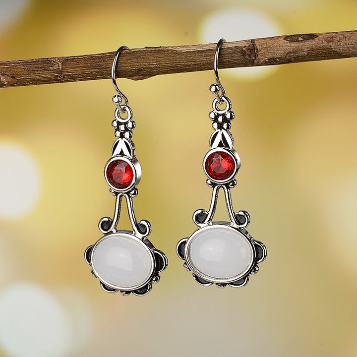 White Moonstone Earrings – Practical Gifts — 1