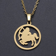 Titanium Steel Constellation Symbol Necklace – Jewelry Gift Ideas — 8