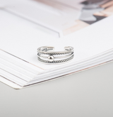 Double line retro joint tail ring – Everyday Gifts — 2